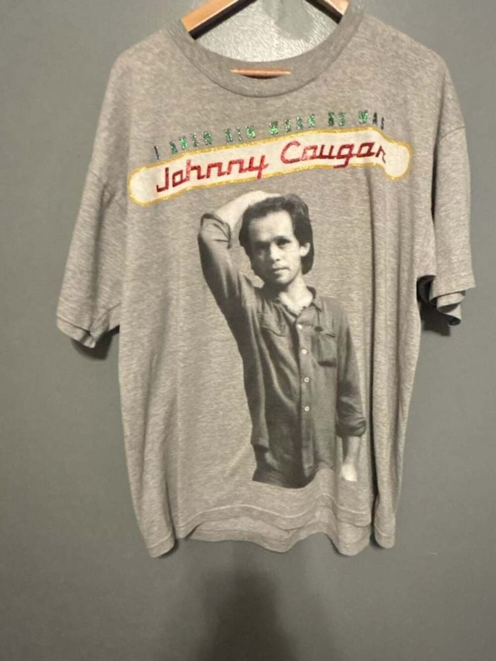 Vintage 1999 John Mellencamp I Knew Him When He Was Johnny Cougar Tour T-Shirt